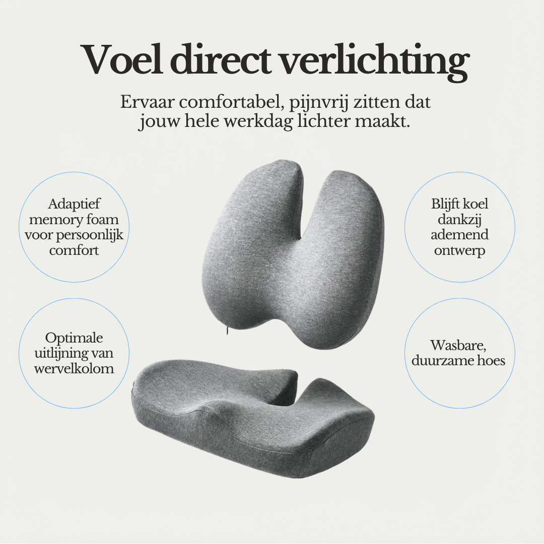 Pijnvrij Werken – Cloud Comforts™ Werkkussen